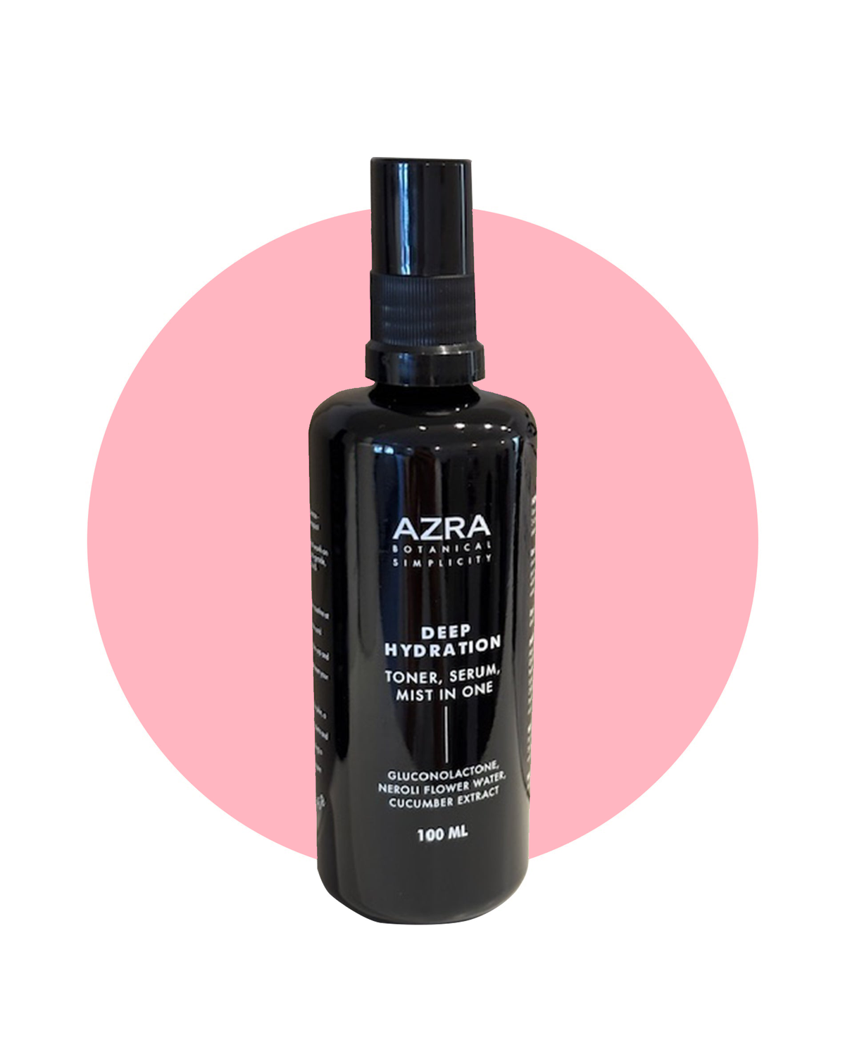 AZRA Deep Hydration – tonik, serum i maglica 100 ml na ružičastoj podlozi